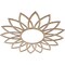 Ekena Millwork Daisy Wood Fretwork Pierced Ceiling Medallion, Red Oak, 34"OD x 11 7/8"ID x 1/4"T CMWP34X34X0250DARO - alternate 3